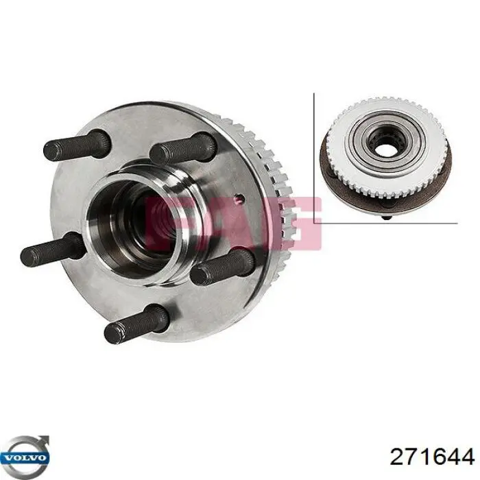 Маточина колеса передня Volvo 271644 ціна, від 44.09 USD