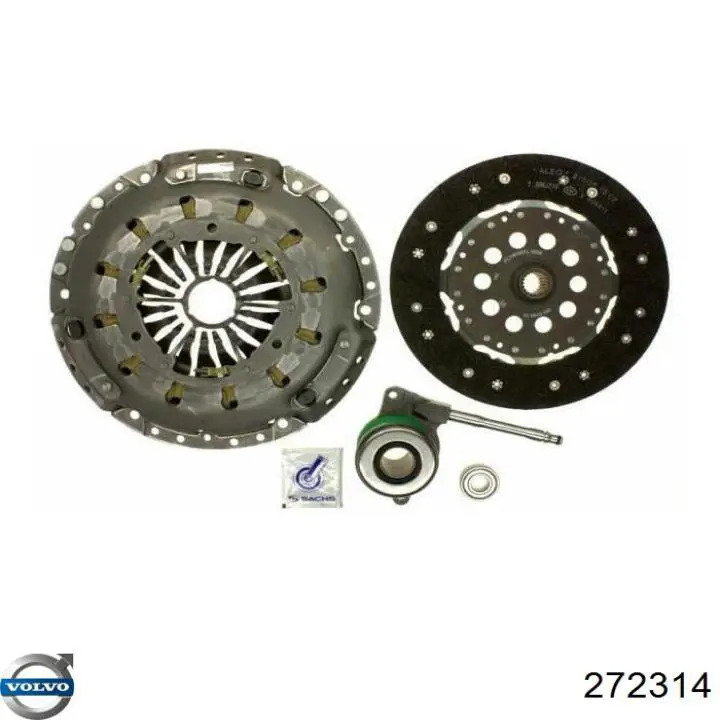 Купити 272314 Volvo Комплект зчеплення (диск, корзина, підшипник)