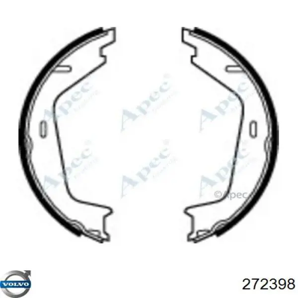 Колодки ручника/стоянкового гальма 272398 Volvo