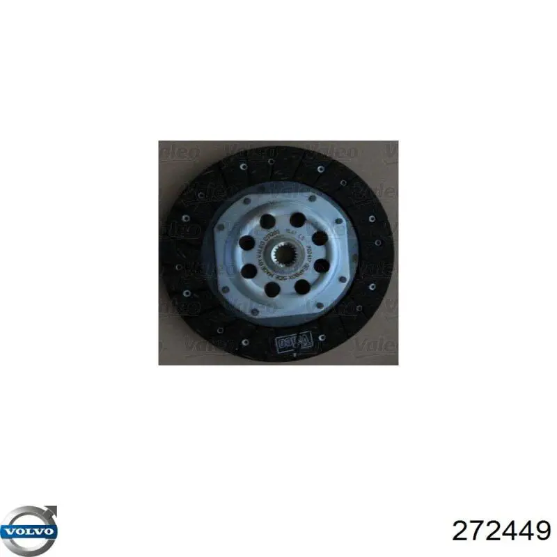 Купити 272449 Volvo Комплект зчеплення (диск, корзина, підшипник)