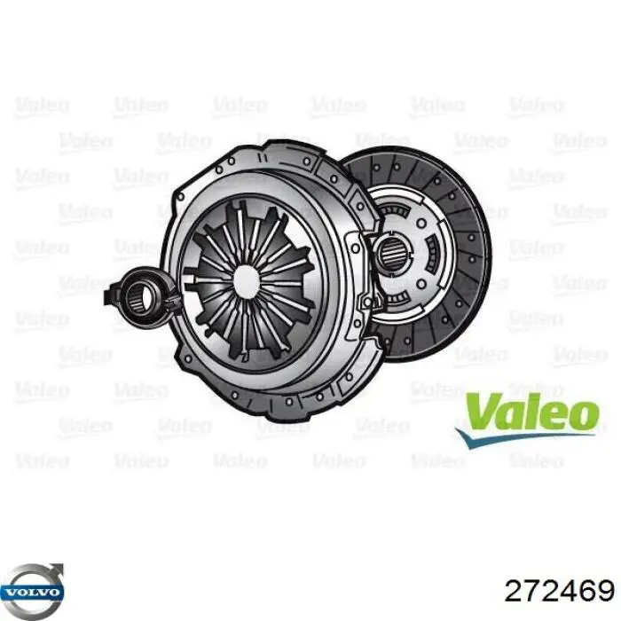 Купити 272469 Volvo Комплект зчеплення (диск, корзина, підшипник)