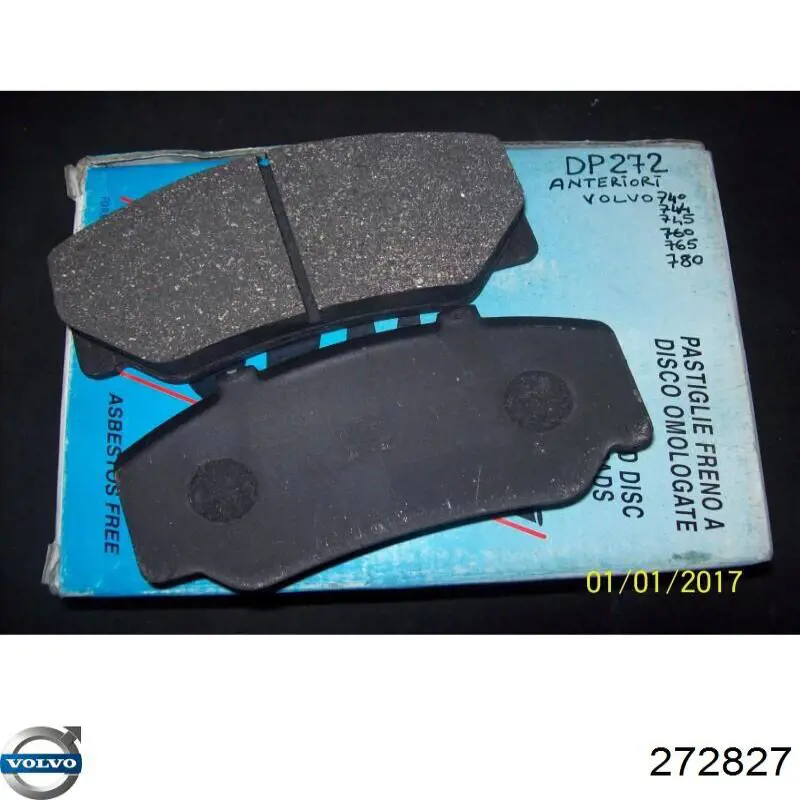Купити 272827 Volvo Колодки гальмівні передні, дискові