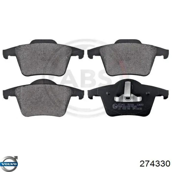Купити 274330 Volvo Задні колодки