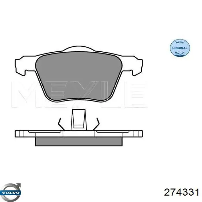 Колодки гальмівні передні, дискові 274331 Volvo