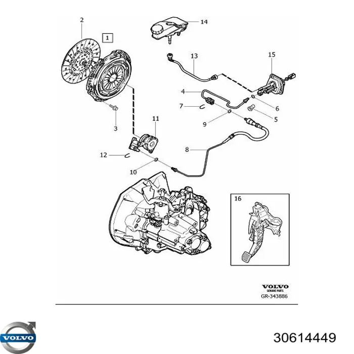  Volvo 30614449 ціна, від 18.30 USD