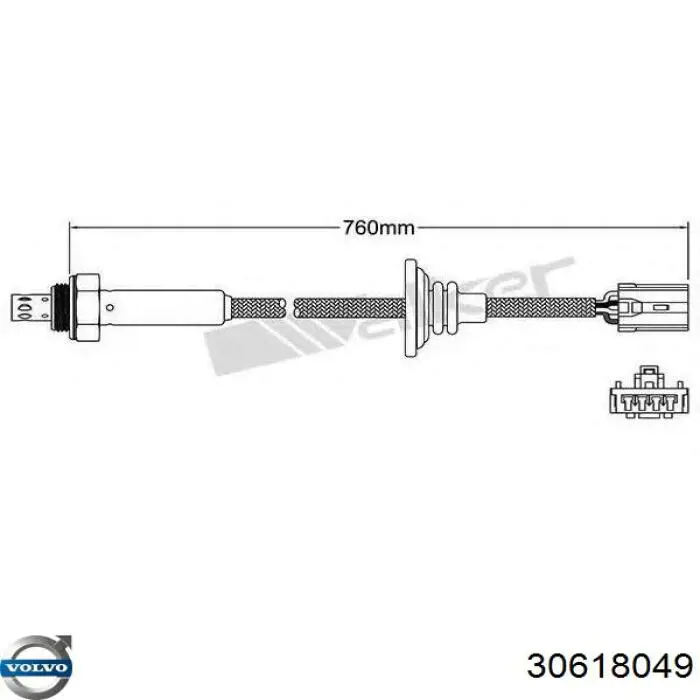 30618049 Volvo Лямбда зонд після каталізатора
