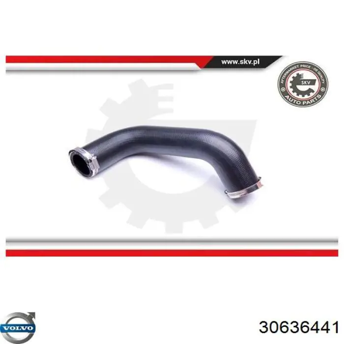 Шланг/патрубок интеркуллера Volvo 30636441 ціна, від 11.20 USD