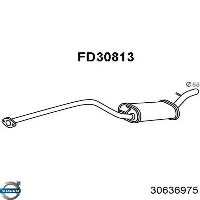 Купити 31321609 Volvo Вихлопна труба