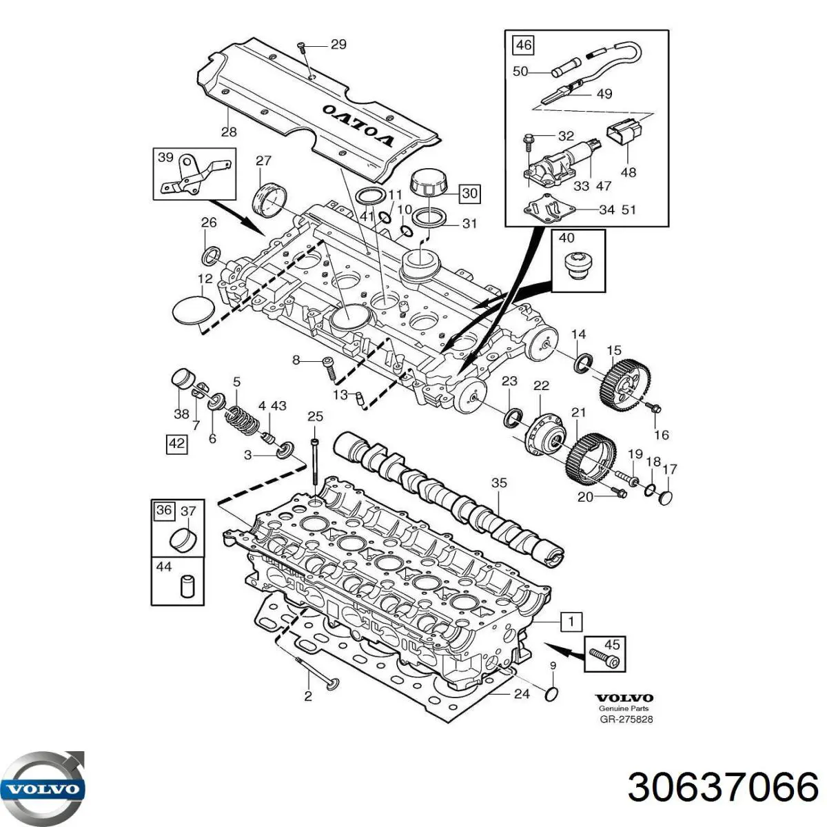 Купити 30637066 Volvo Прокладка ГБЦ