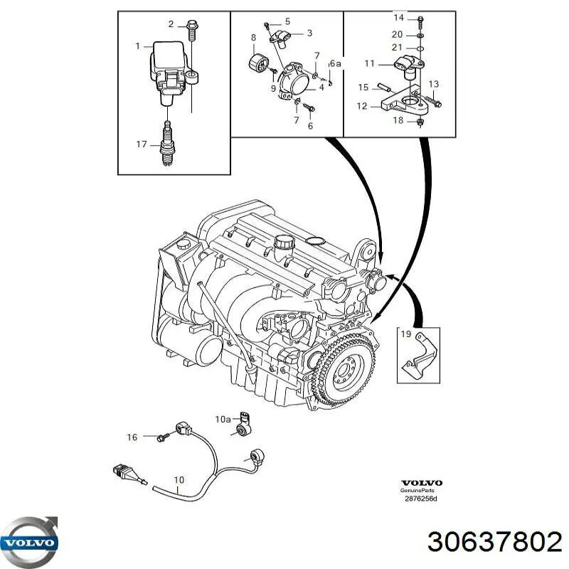 Зубчастий вінець датчика положення колінвала Volvo 30637088 ціна, від 54.34 USD