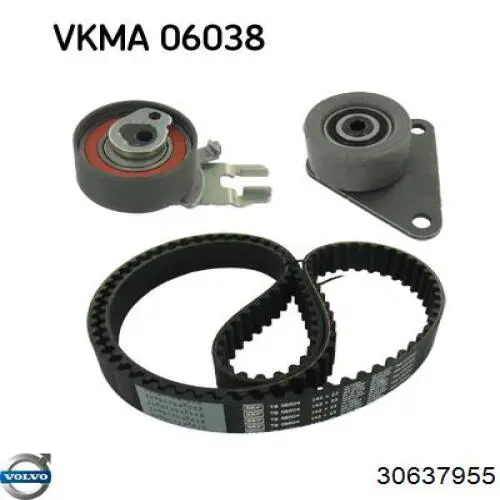 Ролик натяжителя ременя газорозподілу Volvo 30637955 ціна, від 37.96 USD