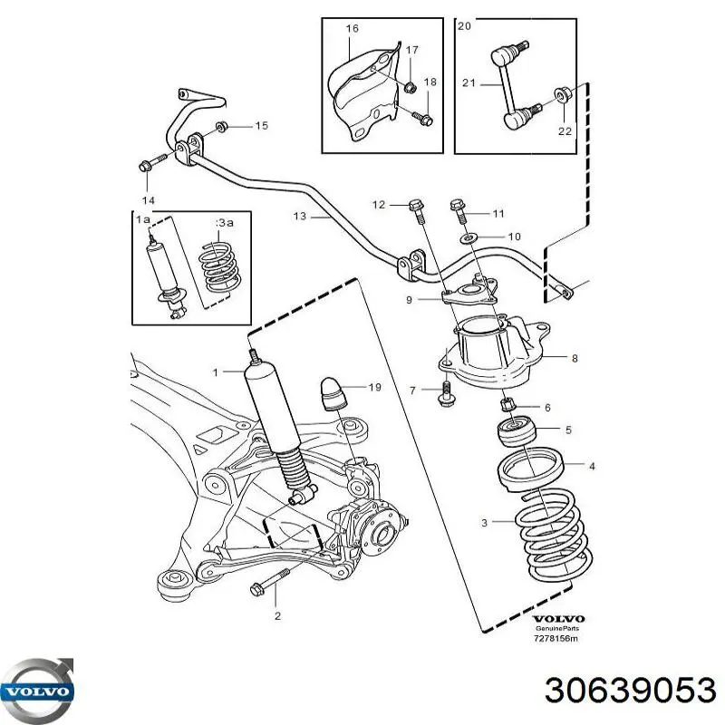 Пружина задня Volvo 30639053 ціна, від 238.08 USD