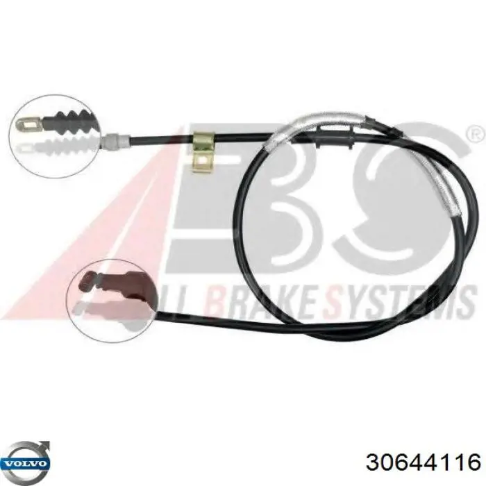 Купити 30644116 Volvo Трос ручного гальма задній, правий