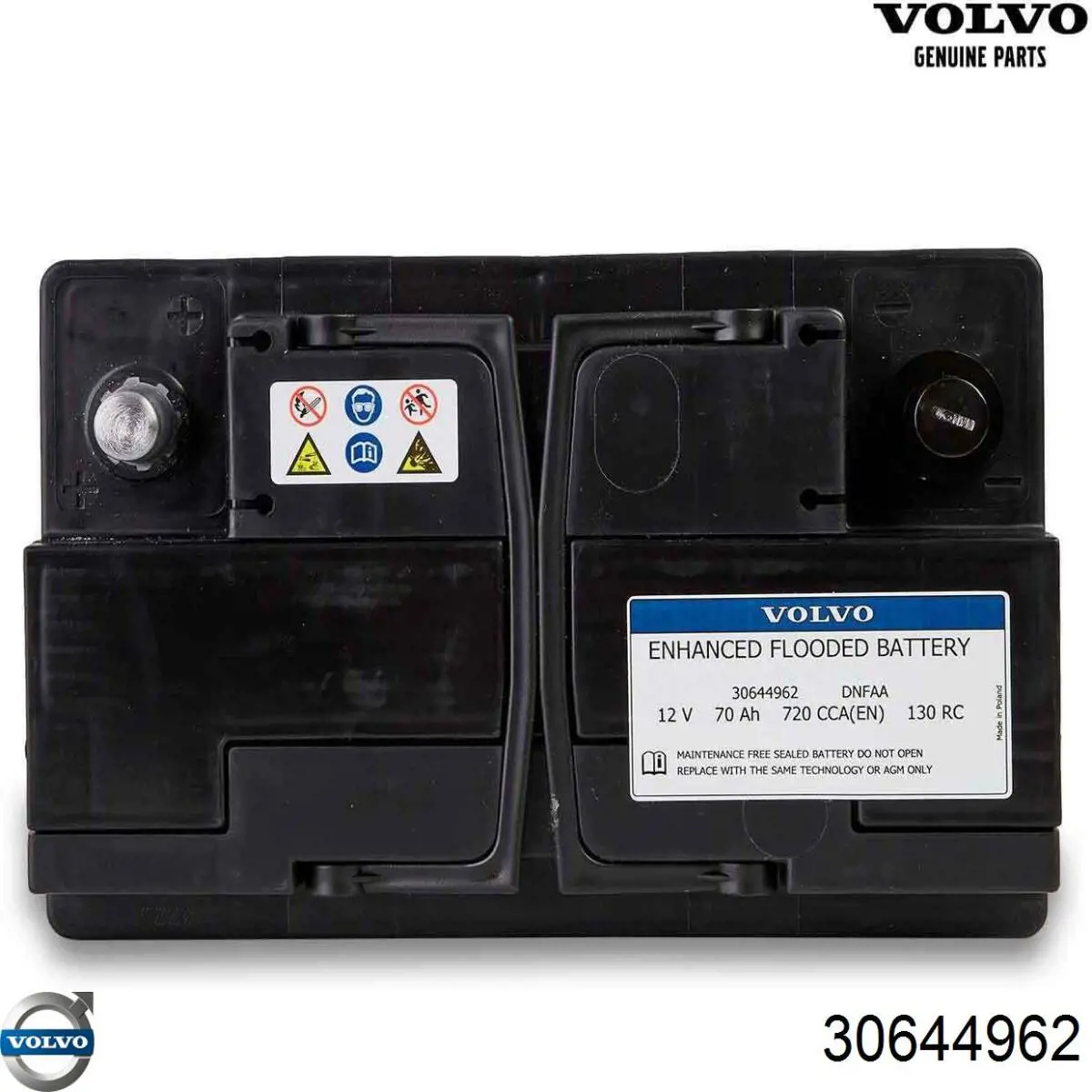 Батарея акумуляторна Volvo 30644962 ціна, від 101.39 USD