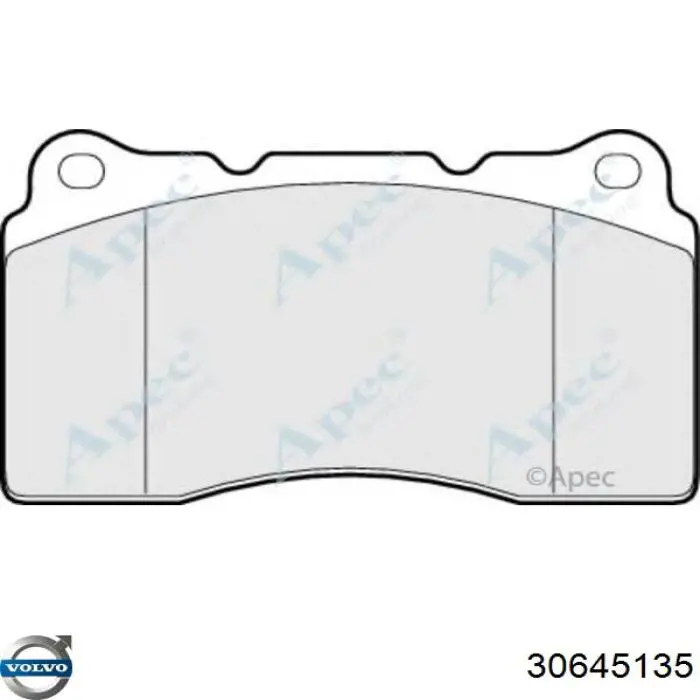 Гальмівні колодки Volvo 30645135 ціна, від 43.26 USD
