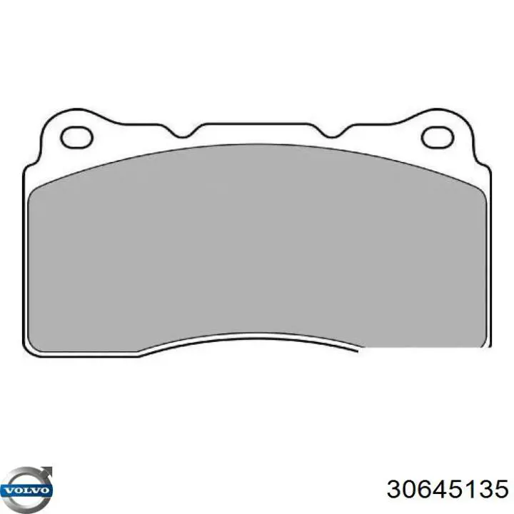 Купити 30645135 Volvo Колодки гальмівні передні, дискові