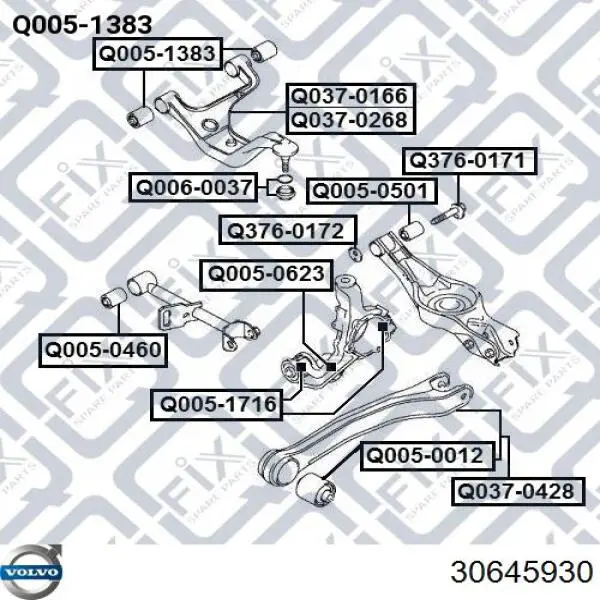 Пружини задні Volvo 30645491