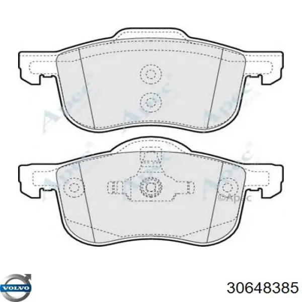 Гальмівні колодки Volvo 30648385 ціна, від 22.91 USD
