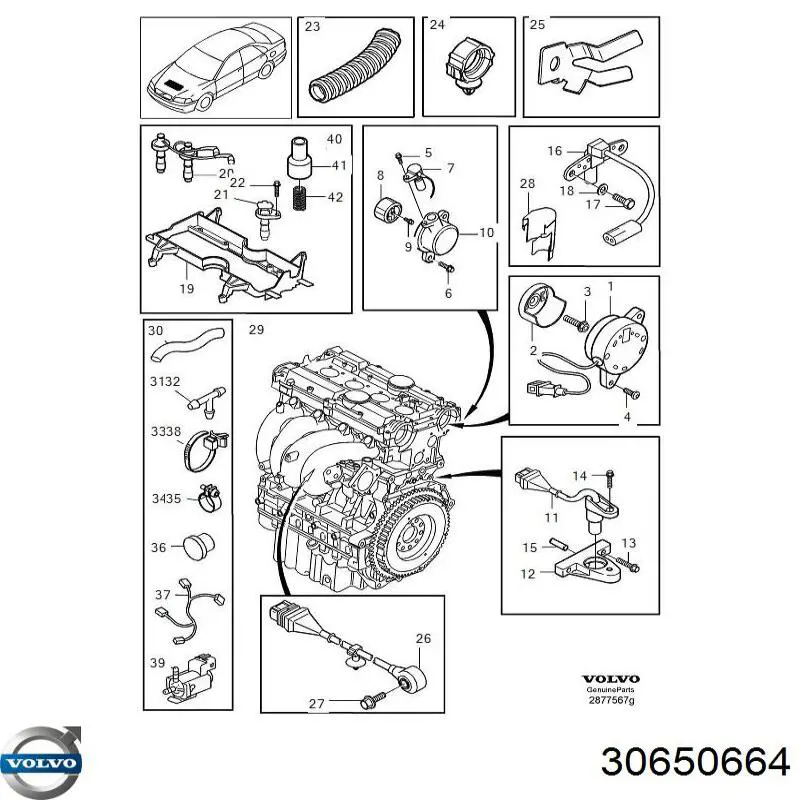  Volvo 30650664 ціна, від 22.44 USD