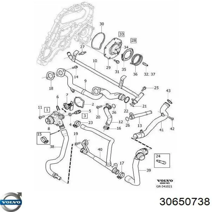  Volvo 30650738 ціна, від 63.34 USD