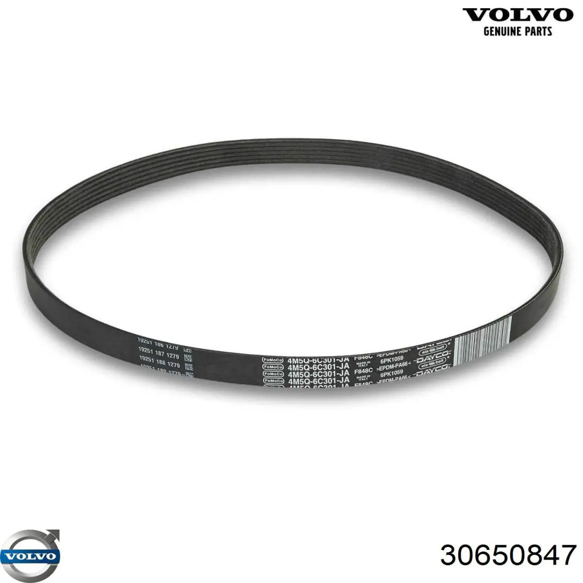 Клиновий ремінь Volvo 30650847 ціна, від 10.05 USD