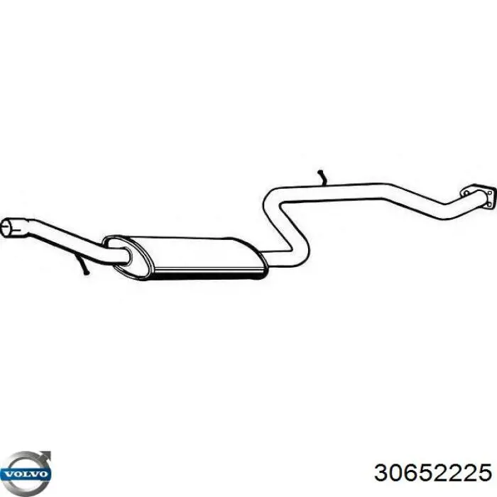 30652225 Volvo Середній глушник