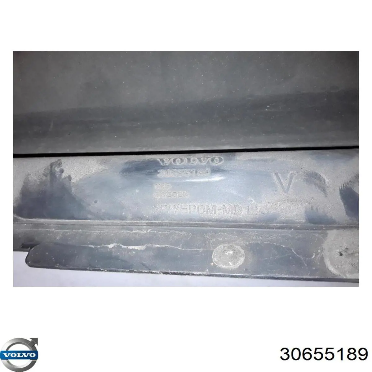 30655189 Volvo Накладка зовнішня (молдинг) порога, лівий