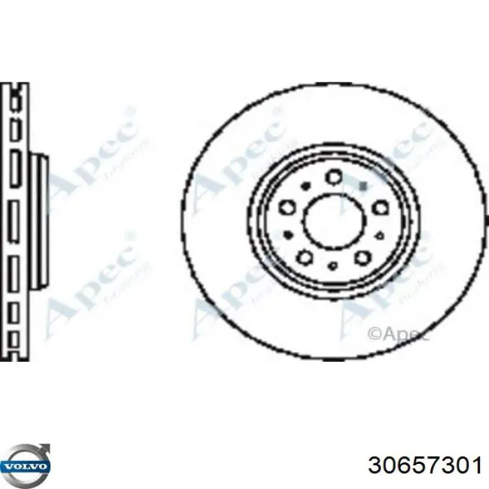 Купити 30657301 Volvo Ротор гальмівний