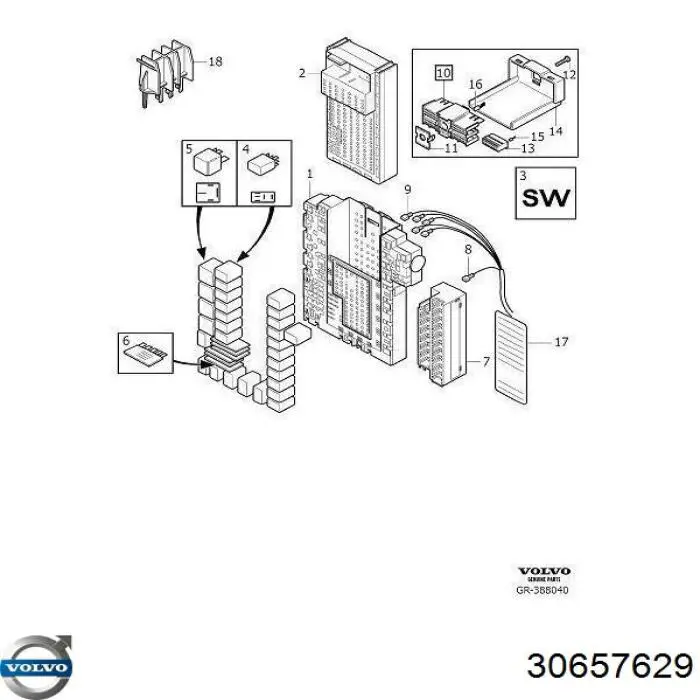 8645200 Volvo Блок реле