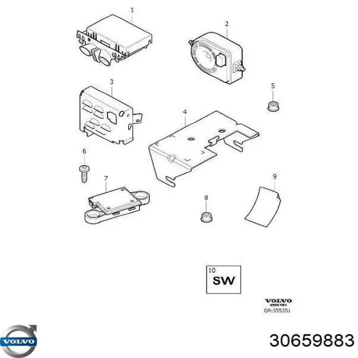  Volvo 30659883 ціна, від 398.53 USD
