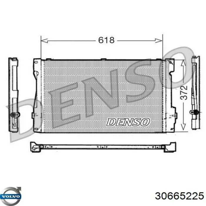 Купити 30665225 Volvo Радіатор системи охолодження кондиціонера