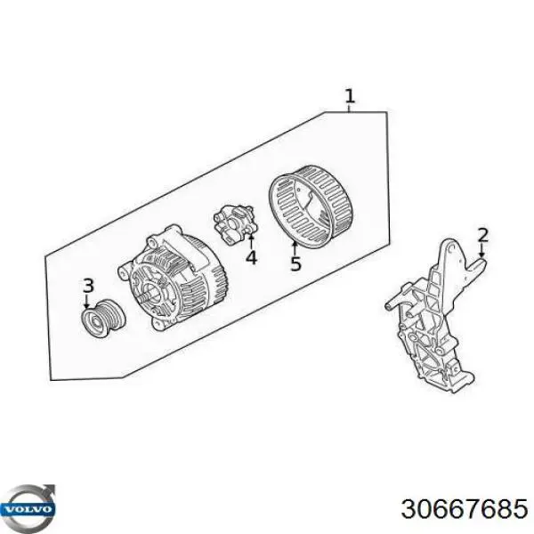 Реле зарядки генератора Volvo 30667685 ціна, від 35.84 USD