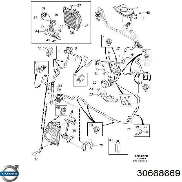 Радіатор охолодження, додатковий Volvo 32382136 ціна, від 506.76 USD
