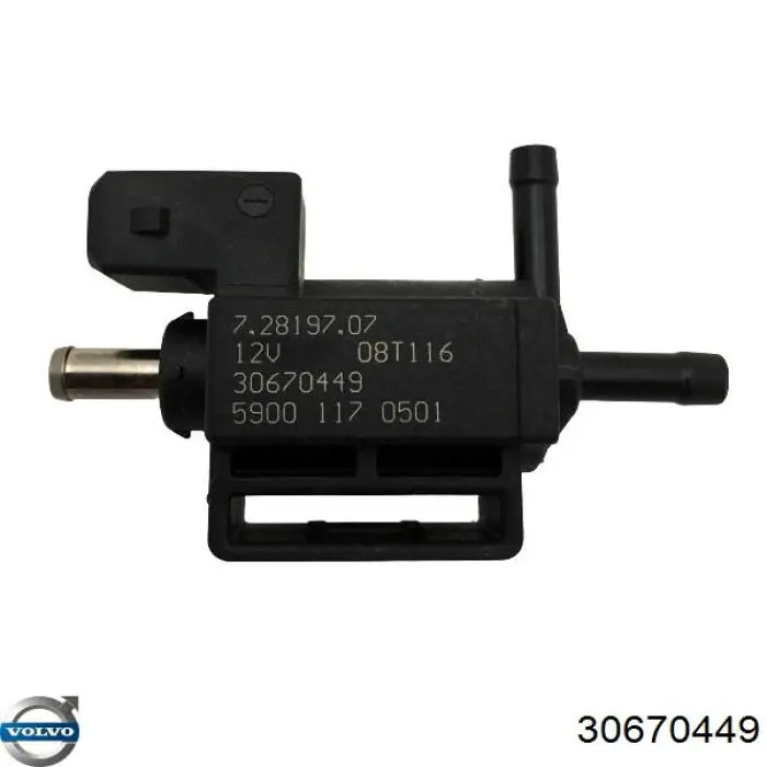 Клапан перетворювач тиску наддуву (соленоїд) Volvo 30670449 ціна, від 22.08 USD