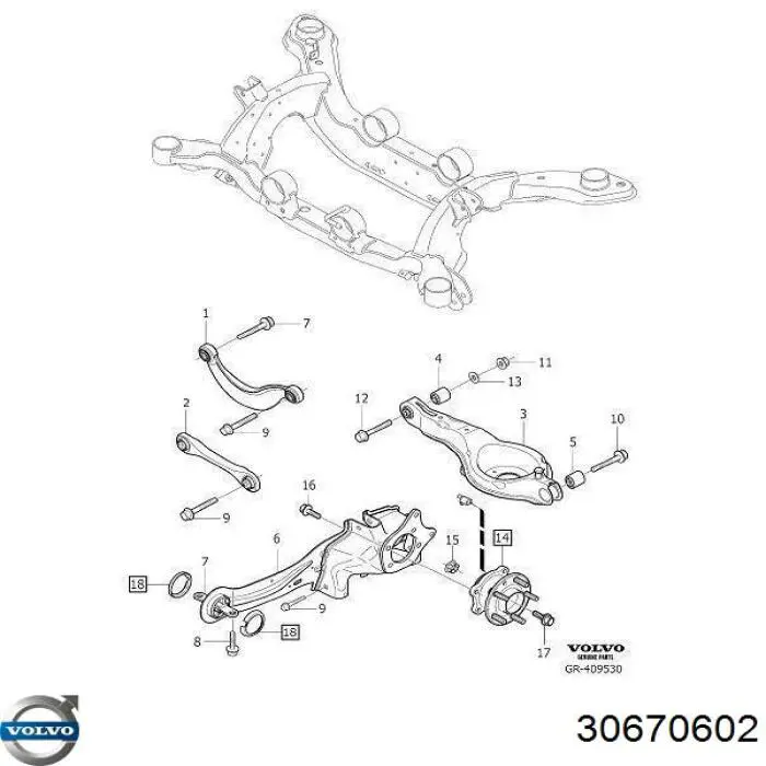 Купити 30714142 Volvo Болт маточини