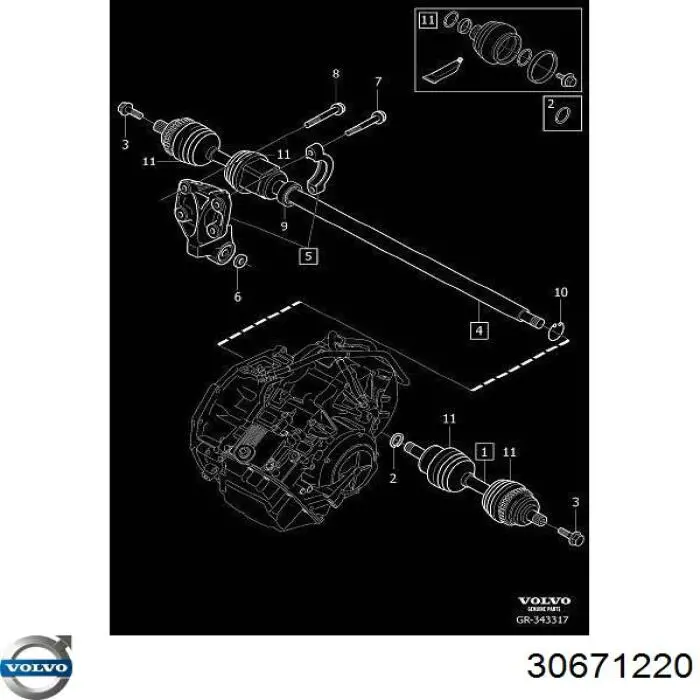  Volvo 30671220 ціна, від 49.66 USD