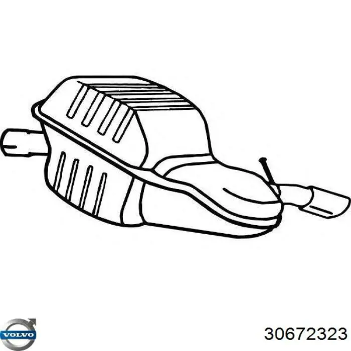 Вихлопна труба Volvo 30672323 ціна, від 85.60 USD