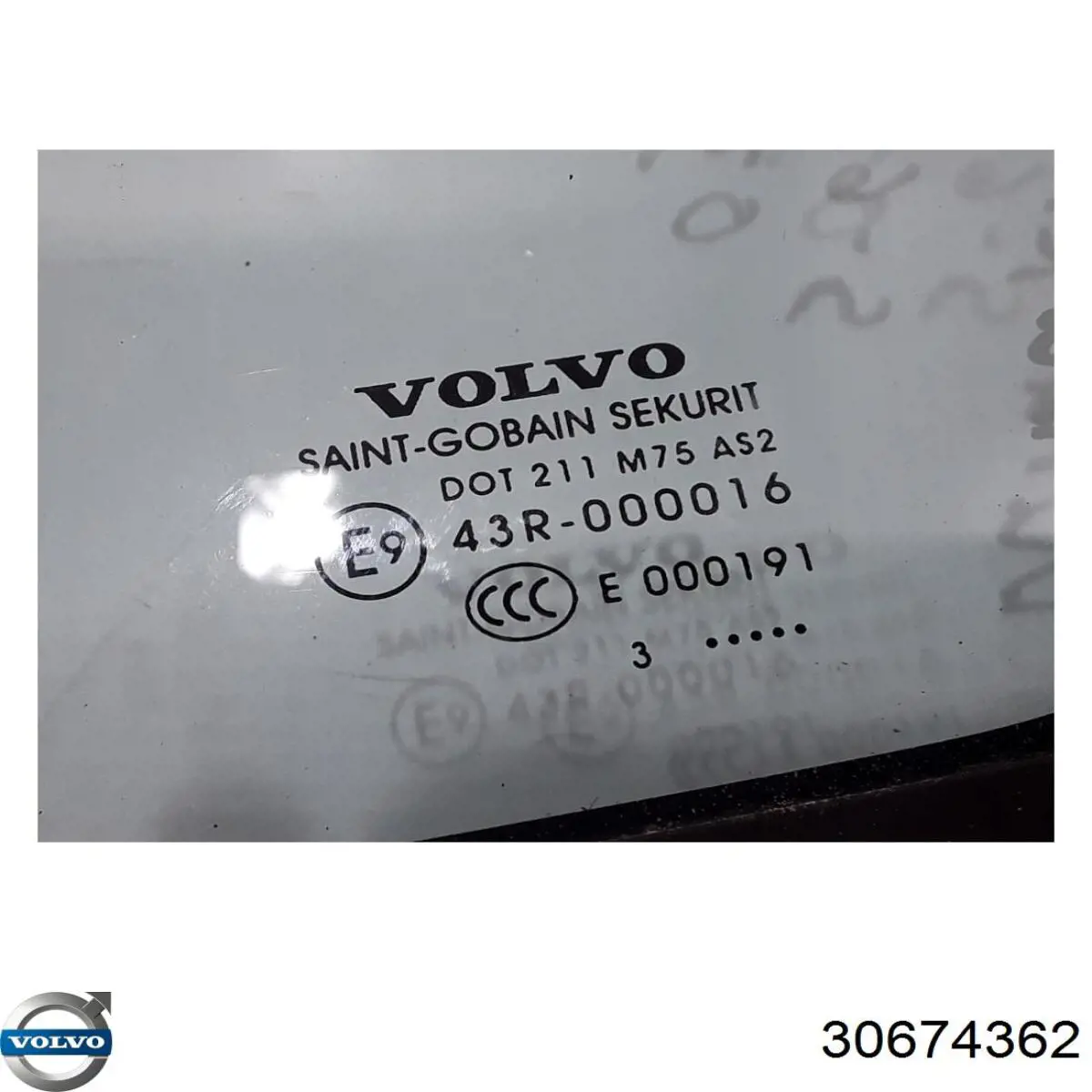 Кватирка дверей трикутник, задньої, лівої Volvo 30634634 ціна, від 53.43 USD