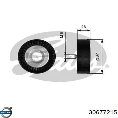 Купити 30677215 Volvo Ролик приводного ременя, паразитний