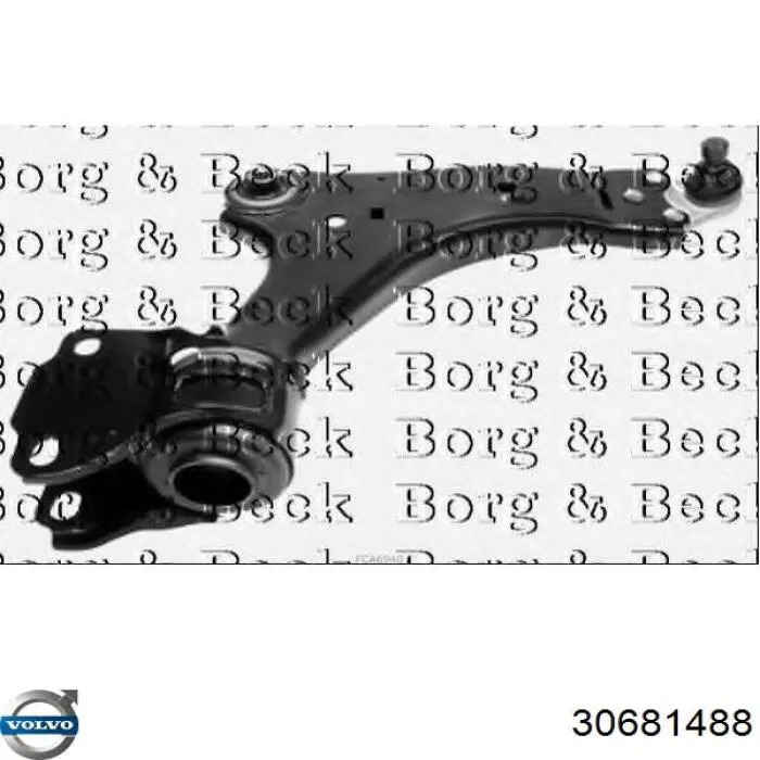 30681488 Volvo Важіль передньої підвіски нижній, правий