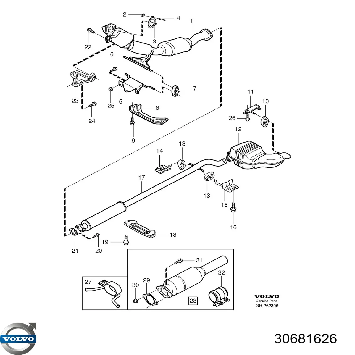 Купити 30681626 Volvo 