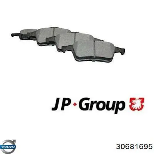 30681695 Volvo Колодки гальмівні задні, дискові