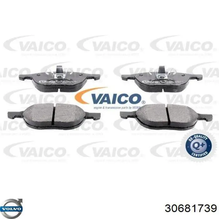 Купити 30681739 Volvo Колодки гальмівні передні, дискові