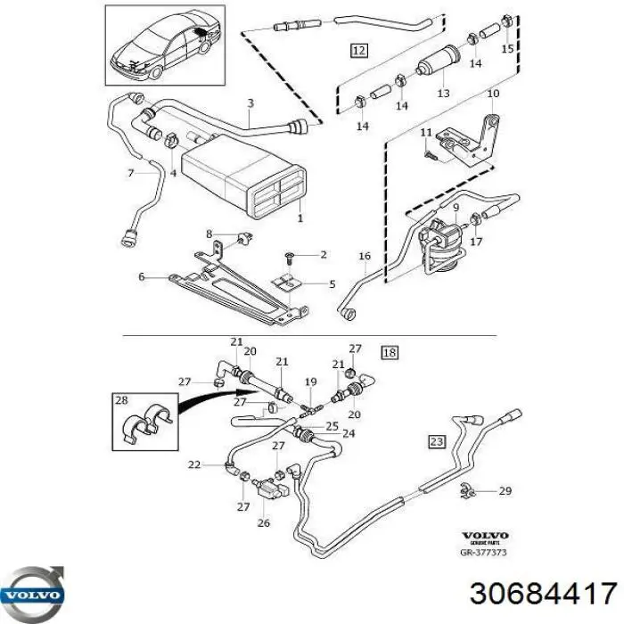  Volvo 30684417 ціна, від 50.68 USD