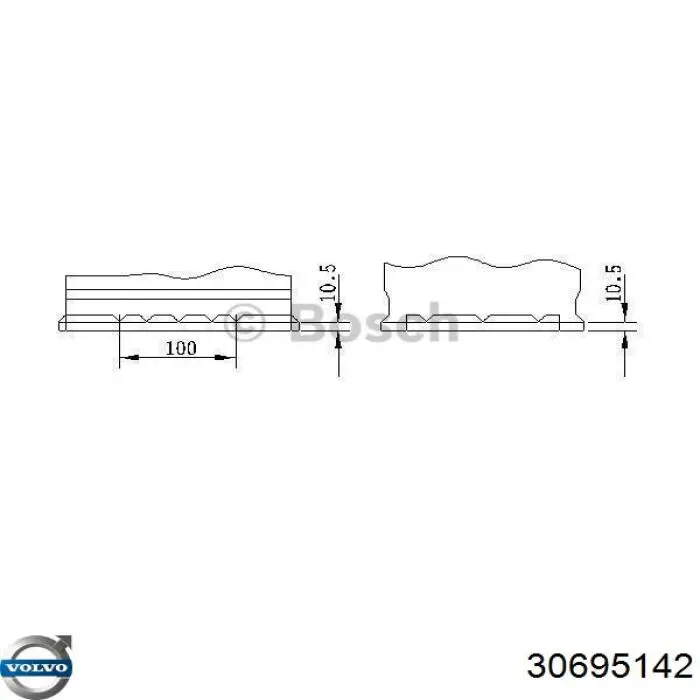 Акумуляторна батарея, АКБ 30695142 Volvo