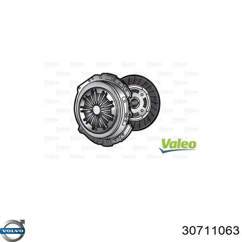Купити 30711063 Volvo Комплект зчеплення (диск, корзина, підшипник)