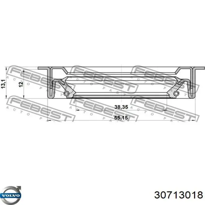 Купити 045902P SKT Сальник піввісі переднього моста