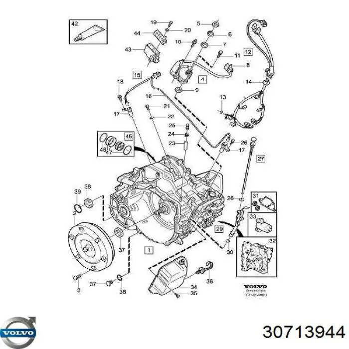 Гідротрансформатор ГМП Volvo 30713944 ціна, від 820.66 USD