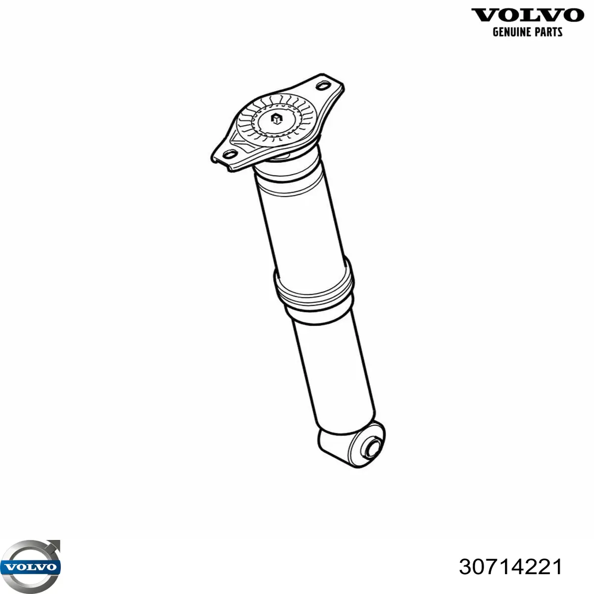 Амортизатор задній Volvo 30714221 ціна, від 26.47 USD
