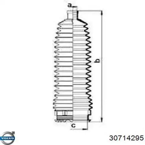 Цапфа поворотного кулака Volvo 30714295 ціна, від 47.86 USD